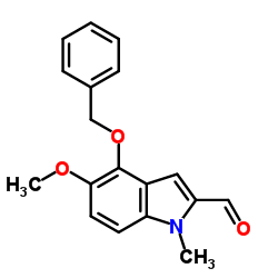 4-(Benzyloxy)-5-methoxy-1-methyl-1H-indole-2-carbaldehyde Structure