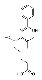 4-[(2-benzamido-3-methylbut-2-enoyl)amino]butanoic acid结构式
