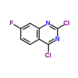 2,4-Dichloro-7-fluoroquinazoline Structure