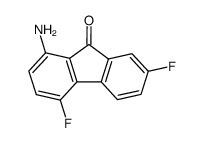 1-Amino-4.7-difluor-fluoren-9-on结构式