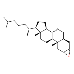 2α,3α-Epoxy-5α-cholestane结构式