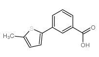 3-(5-Methylthiophen-2-yl)benzoic acid Structure