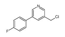 3-(chloromethyl)-5-(4-fluorophenyl)pyridine Structure