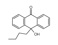 10-butyl-10-hydroxy-anthrone结构式