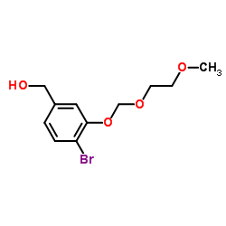 {4-Bromo-3-[(2-methoxyethoxy)methoxy]phenyl}methanol Structure