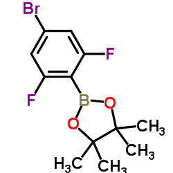 4-溴-2,6-二氟苯硼酸频哪醇酯结构式