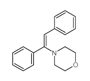 4-(1,2-diphenylethenyl)morpholine Structure