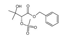 (R)-1-((benzyloxy)carbonyl)-2-hydroxy-2-methylpropyl methanesulfonate Structure