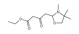 ethyl 3-oxo-4-(3,4,4-trimethyloxazolidin-2-yl)butanoate结构式
