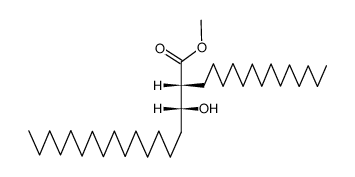 (2R,3R)-3-Hydroxy-2-tetradecyloctadecanoic acid methyl ester结构式