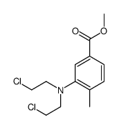 methyl 3-[bis(2-chloroethyl)amino]-4-methylbenzoate结构式