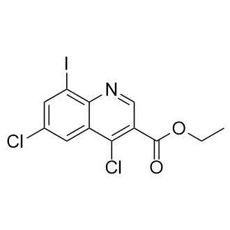 Ethyl 4,6-dichloro-8-iodoquinoline-3-carboxylate structure