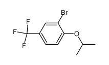 2-bromo-1-isopropoxy-4-trifluoromethylbenzene结构式