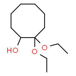 Cyclooctanol, 2,2-diethoxy- (9CI) structure