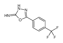 5-[4-(Trifluoromethyl)phenyl]-1,3,4-oxadiazol-2-amine structure