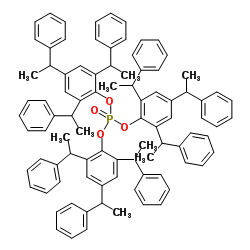 Tris[2,4,6-tris(1-phenylethyl)phenyl] phosphate结构式