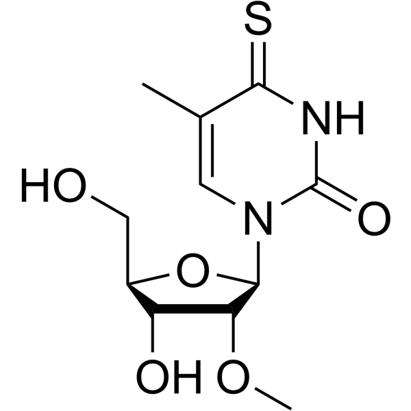 2’-O-Methyl-5-methyl-4-thiouridine Structure