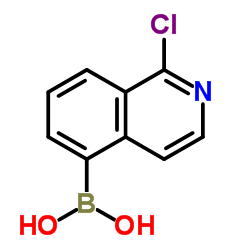 (1-Chloro-5-isoquinolinyl)boronic acid Structure