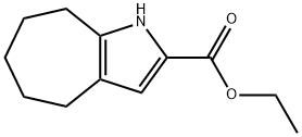 1,4,5,6,7,8-Hexahydro-cyclohepta[b]pyrrole-2-carboxylic acid ethyl ester Structure