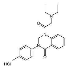 1-[2-(diethylamino)acetyl]-3-(4-methylphenyl)-2H-quinazolin-4-one,hydrochloride结构式