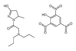 3-Pyrazolidinone, 1-(N,N-dipropylglycyl)-5-methyl-, monopicrate structure