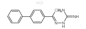 2-[1-(4-phenylphenyl)ethylideneamino]guanidine structure