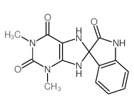 1',3'-dimethylspiro[1H-indole-3,8'-7,9-dihydropurine]-2,2',6'-trione Structure