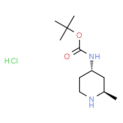 ((2R,4S)-2-甲基哌啶-4-基)氨基甲酸叔丁酯盐酸盐图片