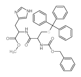Histidine,N-[N-carboxy-3-(tritylthio)-L-alanyl]-, N-benzyl methyl ester, L- (8CI) picture