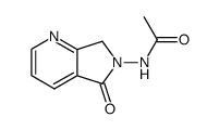 6-acetylamino-6,7-dihydro-pyrrolo[3,4-b]pyridin-5-one结构式