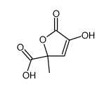 2,5-Dihydro-4-hydroxy-2-methyl-5-oxo-2-furancarboxylic acid Structure