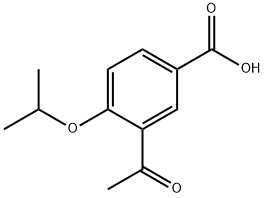 3-acetyl-4-isopropoxybenzoic acid structure