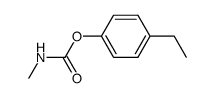 N-methyl-carbamic acid 4-ethyl-phenyl ester Structure