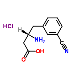 (s)-3-amino-4-(3-cyanophenyl)butanoic acid hydrochloride structure