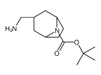 外-3-氨基甲基-8-boc-8-氮杂二环[3.2.1]辛烷结构式