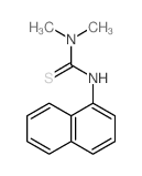 1,1-dimethyl-3-naphthalen-1-yl-thiourea Structure