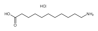 11-aminoundecanoic acid hydrochloride salt结构式