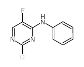 (2-chloro-5-fluoro-pyrimidin-4-yl)-phenyl-amine structure