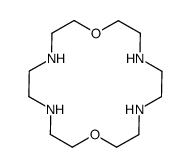 1,10-dioxa-4,7,13,16-tetrazacyclooctadecane Structure