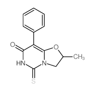 7H-Oxazolo[3,2-c]pyrimidin-7-one,2,3,5,6-tetrahydro-2-methyl-8-phenyl-5-thioxo- picture