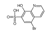 5-bromo-8-hydroxyquinoline-7-sulfonic acid结构式