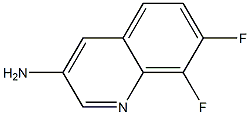 7,8-二氟喹啉-3-胺结构式