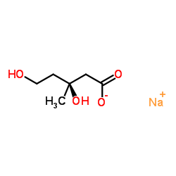 L-Mevalonic Acid Sodium Salt结构式