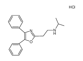 [2-(4,5-diphenyl-oxazol-2-yl)-ethyl]-isopropyl-amine, monohydrochloride Structure