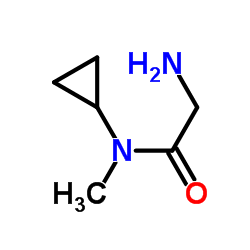 Acetamide, 2-amino-N-cyclopropyl-N-methyl- (9CI)结构式