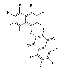 2-(heptafluoronaphthalen-1-yloxy)pentafluoro-1,4-naphthoquinone Structure