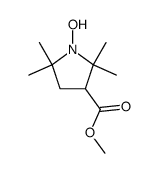 1-hydroxy-3-methoxycarbonyl-2,2,5,5-tetramethylpyrrolidine Structure