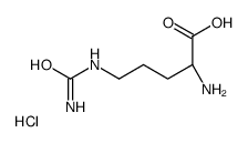 (2S)-2-amino-5-(carbamoylamino)pentanoic acid,hydrochloride结构式