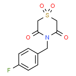 4-(4-FLUOROBENZYL)-1LAMBDA6,4-THIAZINANE-1,1,3,5-TETRAONE structure