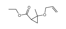 ethyl 2-(2-propen-1-yloxy)-2-methylcyclopropanecarboxylate结构式